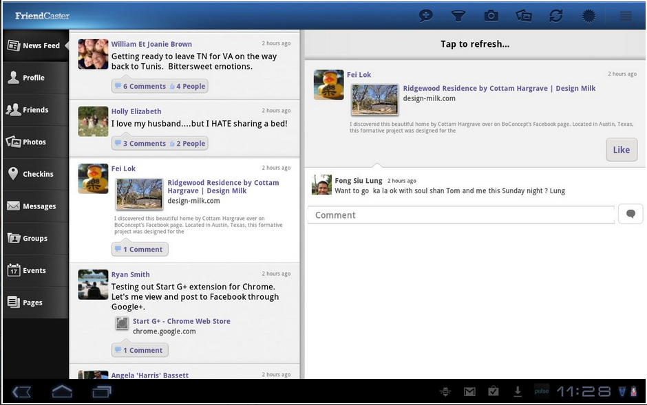 facebook download for android tablet