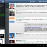 twitter for Android honeycomb tablet