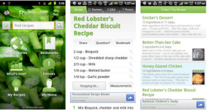 recipe search android app