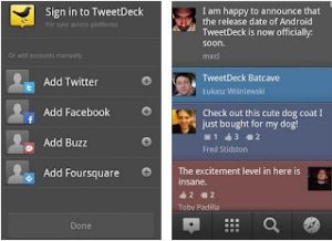 tweetdeck twitter facebook android app